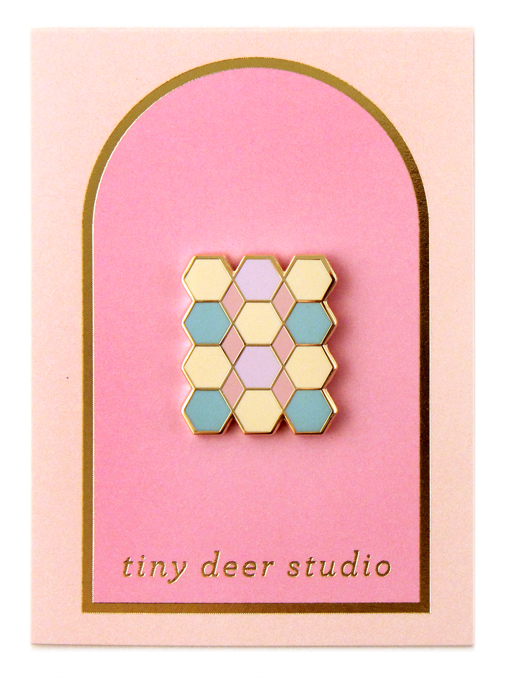 Tile Enamel Pin - Tiny Deer Studio Tile Enamel Pin - Tiny Deer Studio