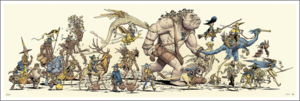 Travelers of the Five Kingdoms - Color (print), Jake Parker Travelers of the Five Kingdoms - Color (print), Jake Parker
