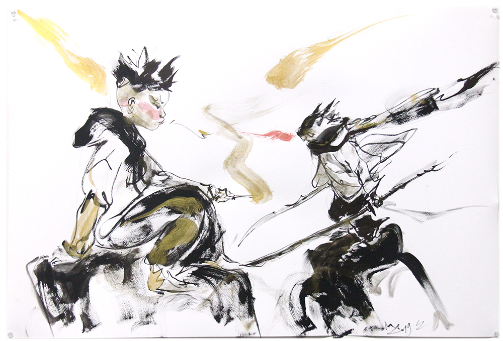 Live Drawing (Cat & Kid), Nicolas Nemiri Live Drawing (Cat & Kid), Nicolas Nemiri