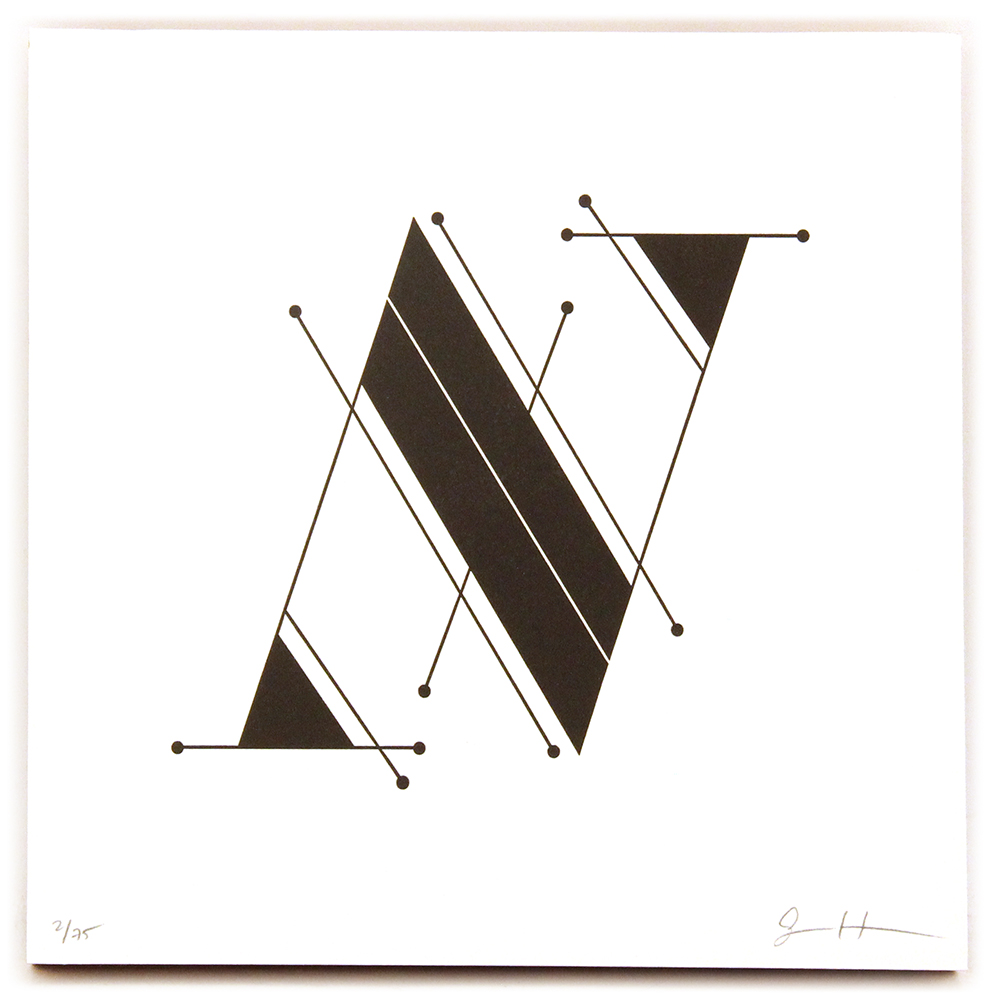 Alphabet Letterpress Print "N" (Editions of 75), Jessica Hische