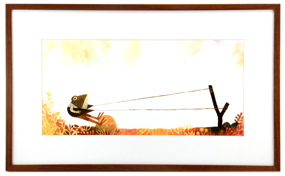 Pokko: Slingshot (FRAMED Print), Matt Forsythe Pokko: Slingshot (FRAMED Print), Matt Forsythe
