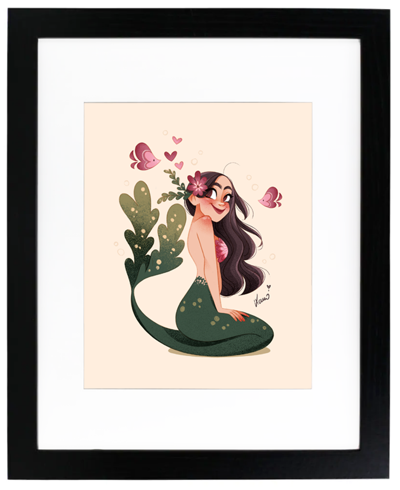 Mermaid and heart fishes, Karoline Pietrowski Mermaid and heart fishes, Karoline Pietrowski
