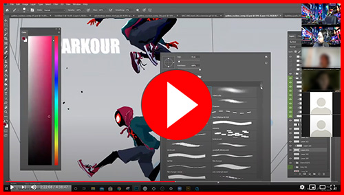 Painting the Spider-Verse w/  Yuhki Demers 5 hr Workshop (recording), Yuhki Demers