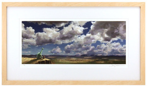 The Good Dinosaur Colorscript by Sharon Calahan (The Good Dinosaur) - Framed The Good Dinosaur Colorscript by Sharon Calahan (The Good Dinosaur) - Framed