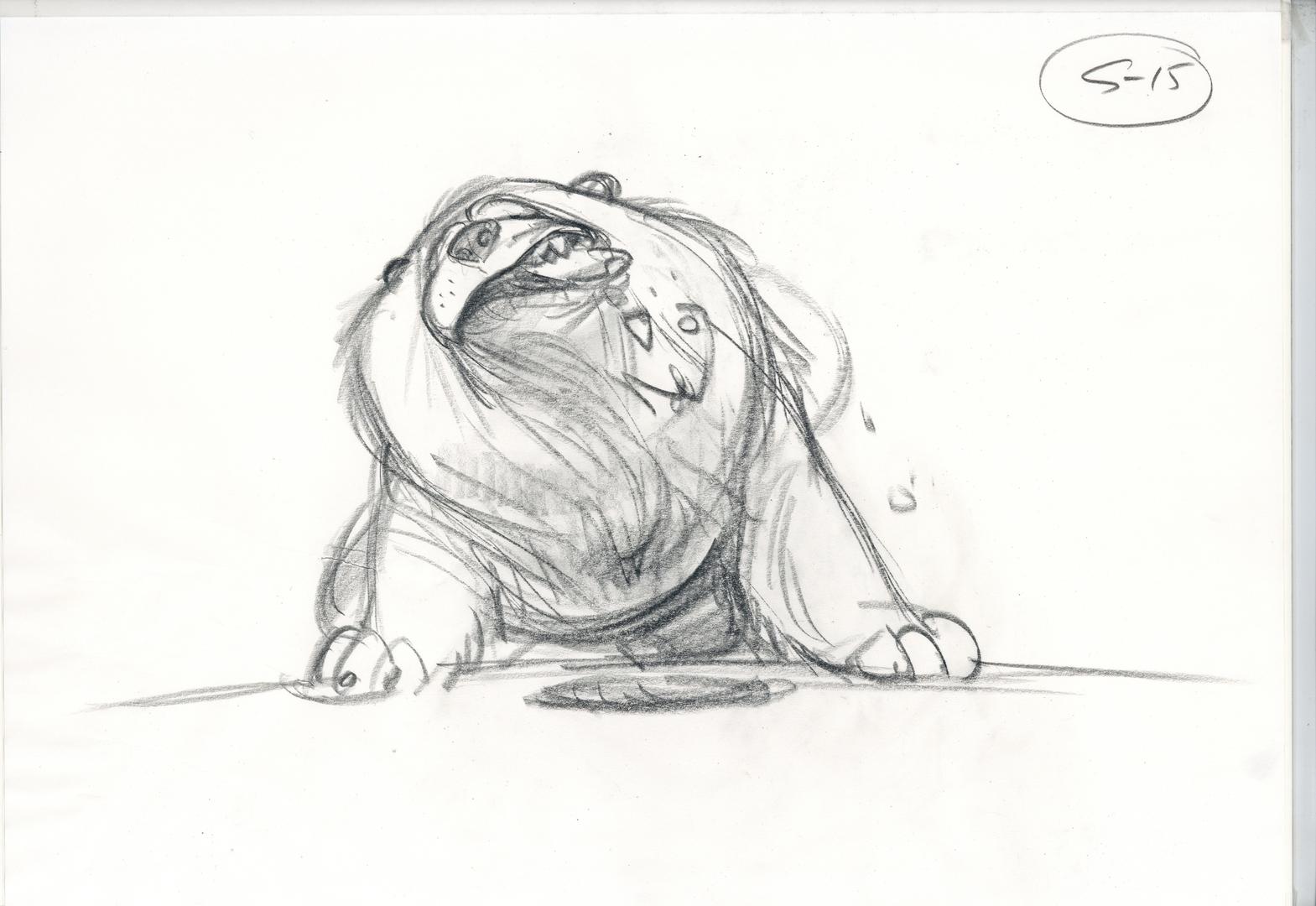 Spacedog Over The Moon character sketch, Caroline Grenburg