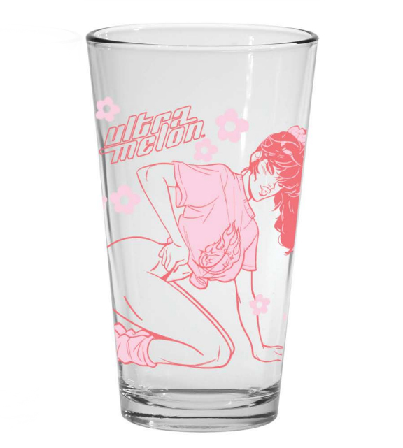 ULTRAMELON - Babs Tarr x Nucleus Pint Glass, Babs Tarr ULTRAMELON - Babs Tarr x Nucleus Pint Glass, Babs Tarr