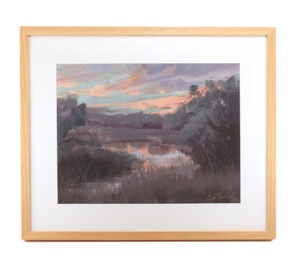 Sunset Pond - FRAMED PRINT, Nathan Fowkes
