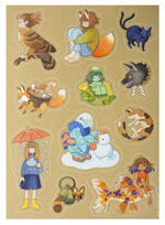 Yōkai Sticker Sheet