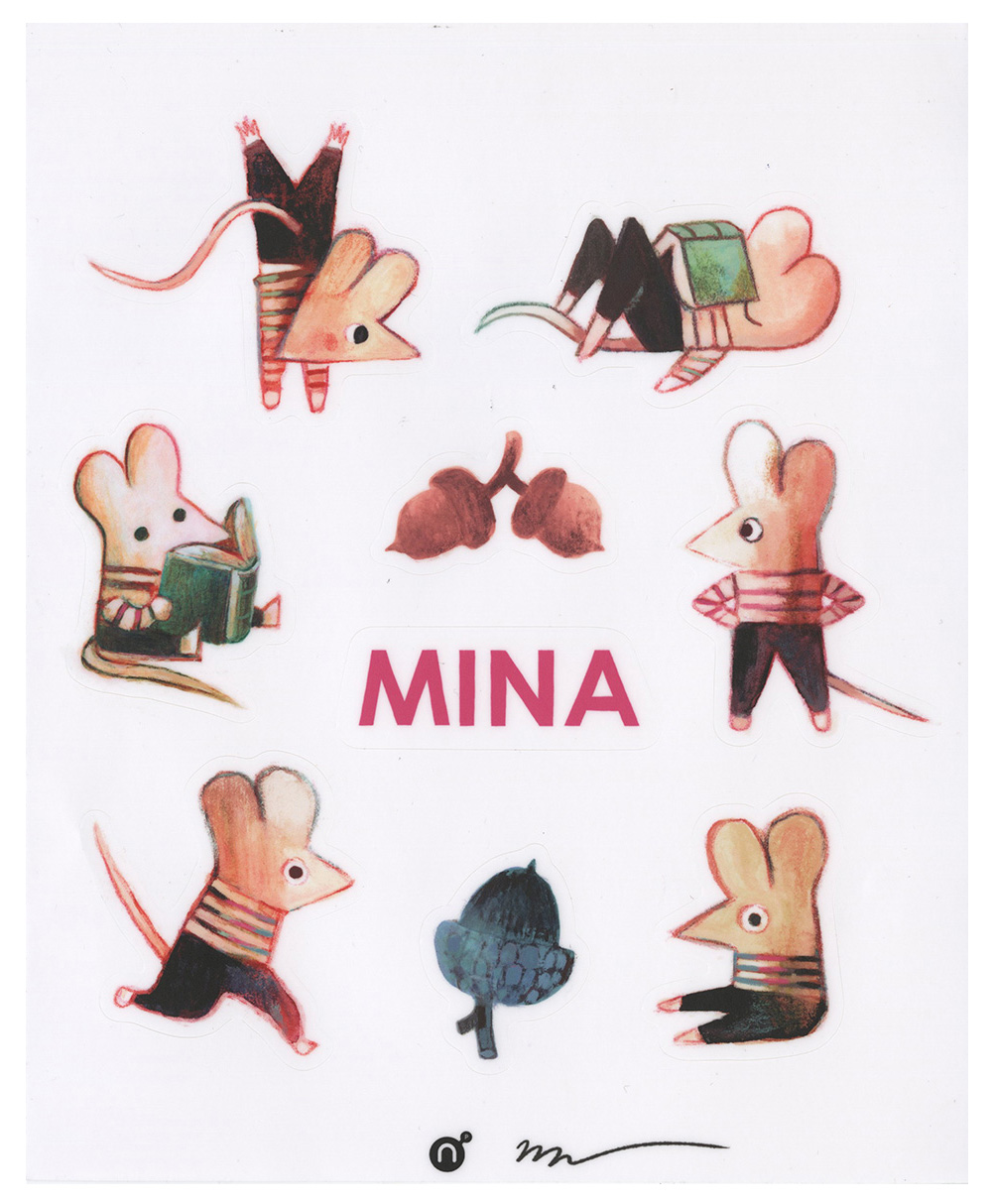 MINA Sticker Sheet, Matt Forsythe