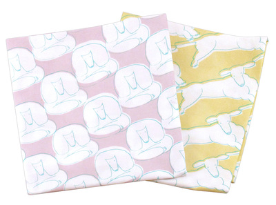 Dog Print Handkerchief, Misato Sano