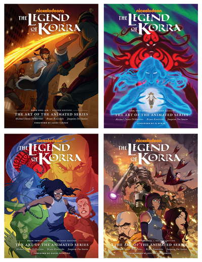The Legend of Korra: The Art of the Animated Series (2nd Edition) Four Book Set