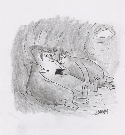Doodle 94 - The internet made hibernation bearable, Graham Annable