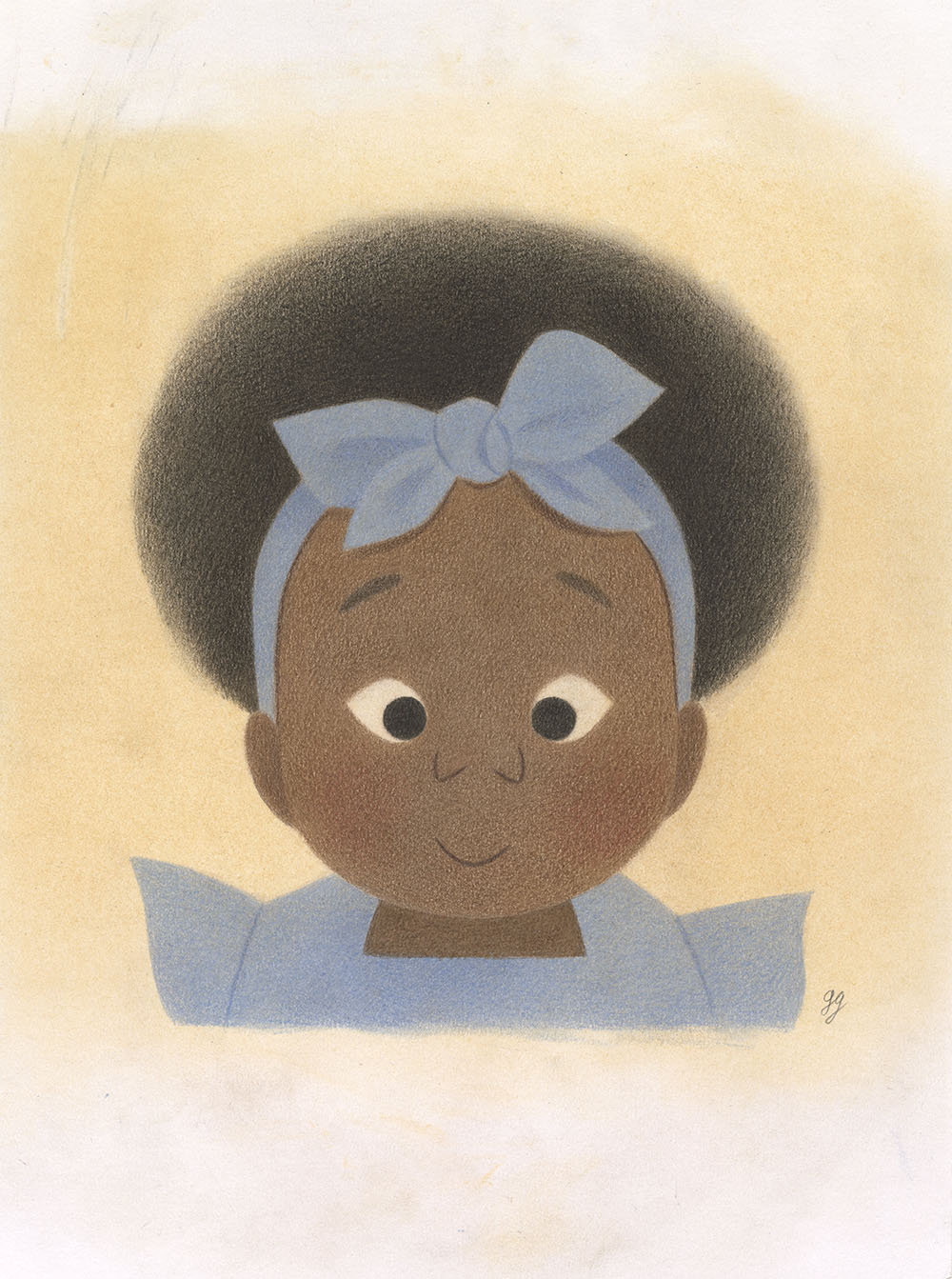 Baby's Here - Baby Bow - Unframed, Genevieve Godbout
