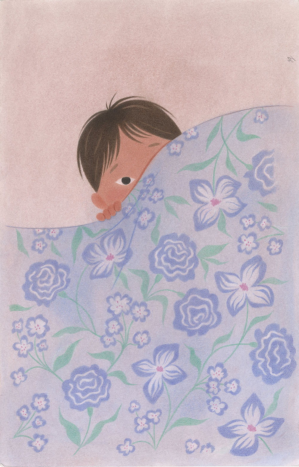 Baby's Here - Hiding Baby - Unframed, Genevieve Godbout