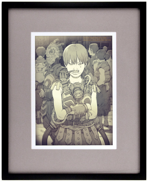 「少女」(A girl) - Framed Illustration 1/5, Tatsuyuki Tanaka
