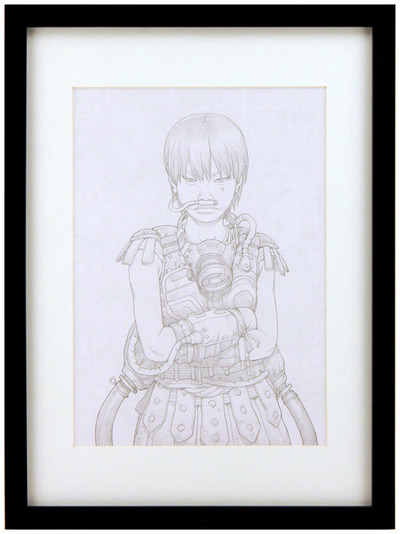 「少女」(A girl) - Refined Layered Drawing, Tatsuyuki Tanaka