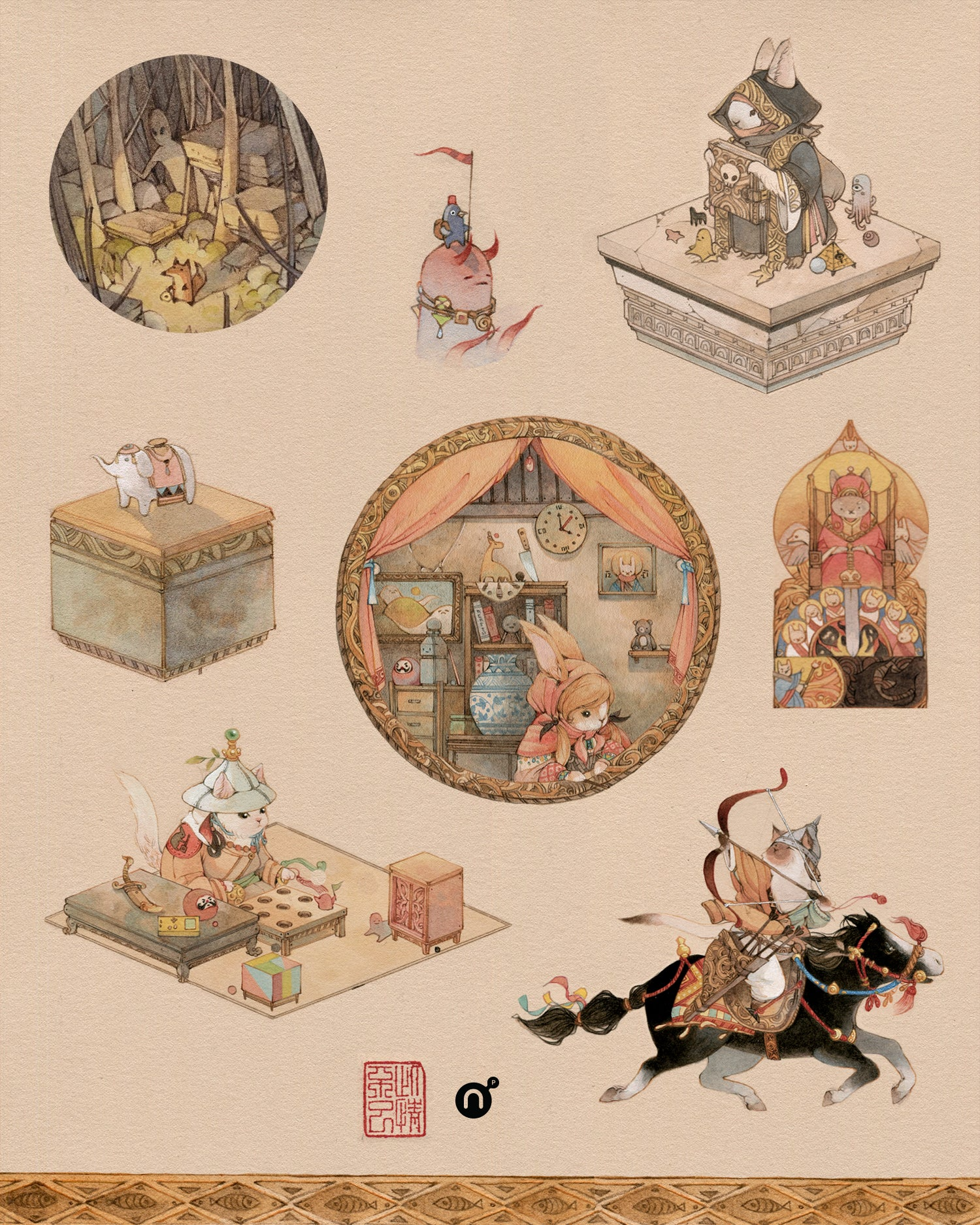 Alfred Liu x Nucleus Sticker Sheet, Alfred Liu