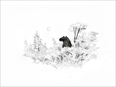 Bear in Woods (PRINT), Jon Klassen