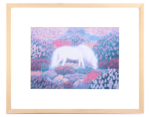 The white horse of the spring garden, Paula Mela