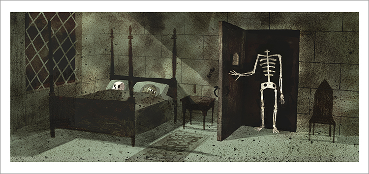 The Skull - pg. 60-61 - Skeleton In The Closet (PRINT), Jon Klassen