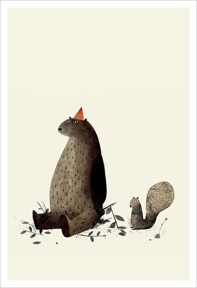 I Want My Hat Back - pg. 29 - Squirrel [PRINT], Jon Klassen